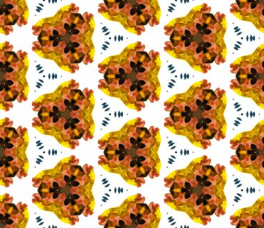 Suluboya yüzeyi. Bitmek bilmeyen boyama. Osmanlı, İslam, Doğu, İspanyol Süslemesi. Geleneksel Grafik. Geleneksel Yaz Duvar Kağıdı. Kırmızı, Turuncu Mozaik. Doğal Süs.