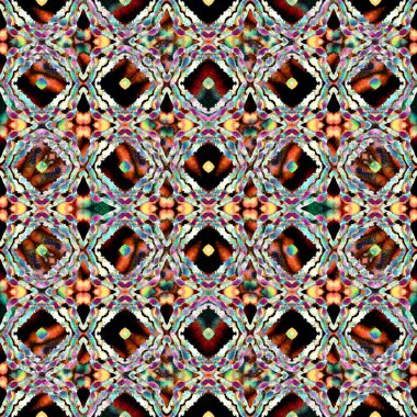 Geometrik Madalyon. Turuncu, Kırmızı, Pembe Kumaş. Portekiz, Türk yüzeyi. Fas, İspanyol aksesuarı. Eski Yaz Yüzeyi. Grafik Tablo.