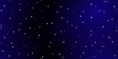 Düşen kar taneleri pürüzsüz desen. Uçan kar, don ve kar ile ilgili bir resim. Mavi gece geçmişinde noel kutlaması için kusursuz bir baskı. Yeni Yıl için Tatil Vektörü illüstrasyonu