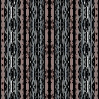 Suluboya lekesi. Ikat, kravatlı, dikişsiz desen. Etnik Sanat. El boyası çizilmiş. Kara Gri Kabile Modern Nakış. Organik dokunmuş Shibori dokusu.