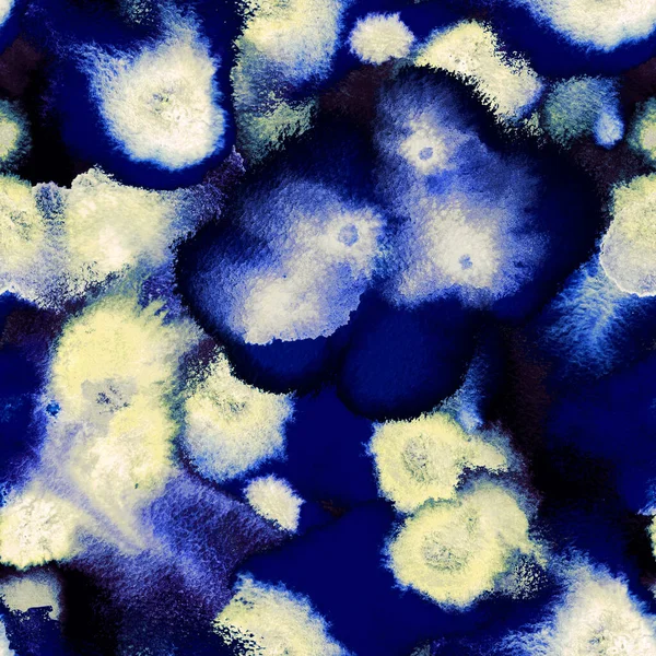 Surreale Psychedelische Nassfarbe Dekorative Textur Surreale Musterflecken Ikat Krawattenfärber Batik — Stockfoto