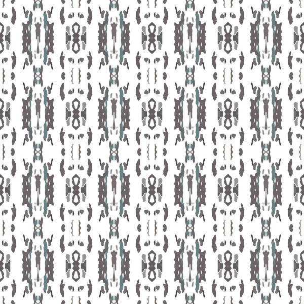 Spots Ikat Tie Dye Batik Seamless Pattern Geometric Surface Hand — 图库矢量图片
