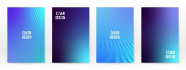 Asgari Poster. Pastel Soft. Mavi Gradyan Seti. Grafik Renk Arkaplanı. Bulanık ağ dokusu. Vektör Modern Banner. Soyut Parlak Duvar Kağıdı. Gradyan Teknoloji Kapağı. Mavi Mobil Şablon Tasarımı.