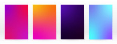 Asgari Poster. Pastel Soft. Gökkuşağı Gradyan Kümesi. Grafik Renk Arkaplanı. Bulanık ağ dokusu. Vektör Modern Banner. Soyut Parlak Duvar Kağıdı. Gradyan Teknoloji Kapağı. Mobil Şablon Tasarımı.