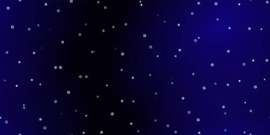 Düşen kar taneleri pürüzsüz desen. Uçan kar, don ve kar ile ilgili bir resim. Mavi gece geçmişinde noel kutlaması için kusursuz bir baskı. Yeni Yıl için Tatil Vektörü illüstrasyonu