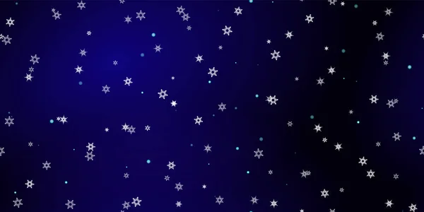 Падіння Сніжинки Безшовний Візерунок Ілюстрація Літаючим Снігом Морозом Снігопадами Зимовий — стоковий вектор