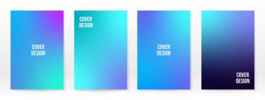 Asgari Poster. Pastel Soft. Mavi Gradyan Seti. Grafik Renk Arkaplanı. Bulanık ağ dokusu. Vektör Modern Banner. Soyut Parlak Duvar Kağıdı. Gradyan Teknoloji Kapağı. Mavi Mobil Şablon Tasarımı.