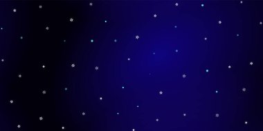 Düşen kar taneleri pürüzsüz desen. Uçan kar, don ve kar ile ilgili bir resim. Mavi gece geçmişinde noel kutlaması için kusursuz bir baskı. Yeni Yıl için Tatil Vektörü illüstrasyonu