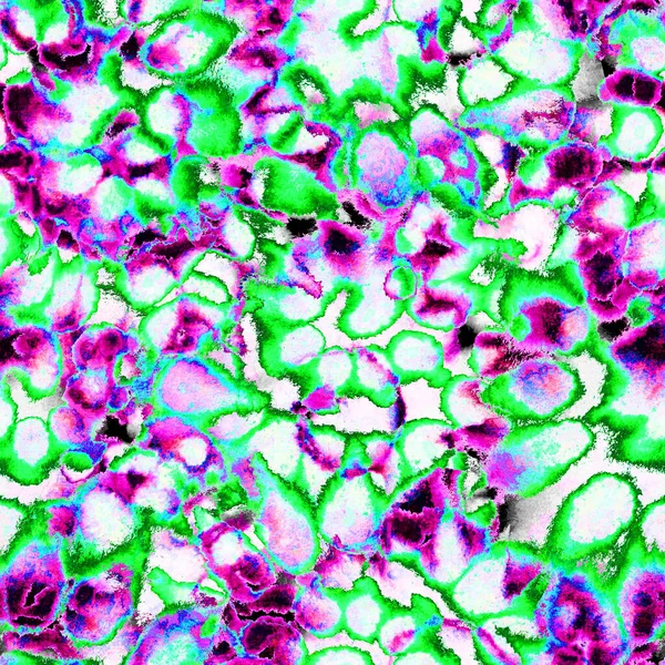 Сюрреалістична Психоделічна Мокра Фарба Безшовний Візерунок Акварель Змішаних Точок Крапок — стокове фото
