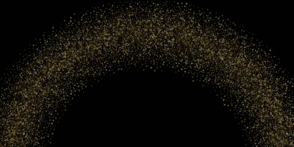 Gold Glitter Stars Confettis Luxe Brillant Petite Étincelle Éparpillée Flash — Image vectorielle