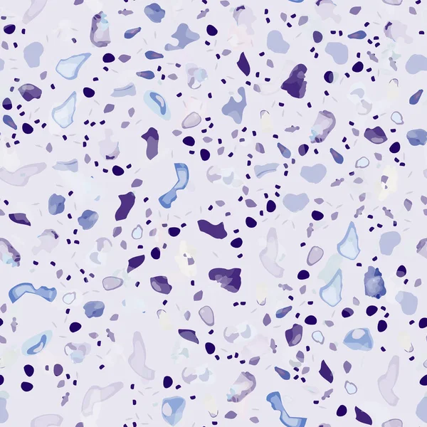 Terrazzo Texture Vector Revêtement Sol Modèle Sans Couture Sol Granit — Image vectorielle