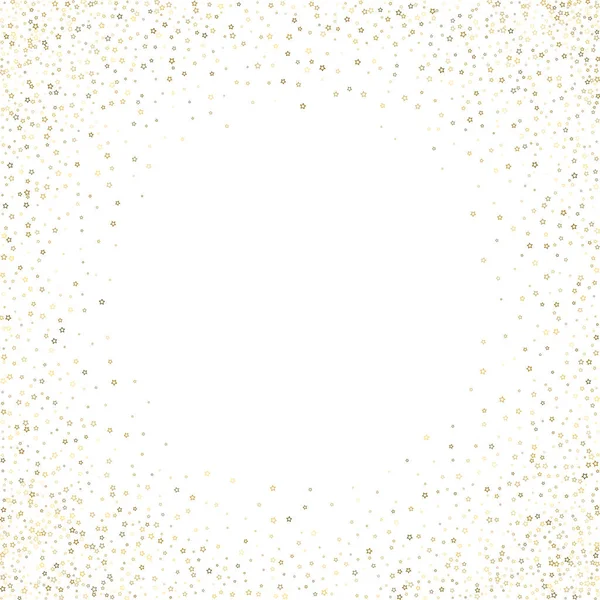 Gold Glitter Stars Confettis Luxe Brillant Petite Étincelle Éparpillée Flash — Image vectorielle