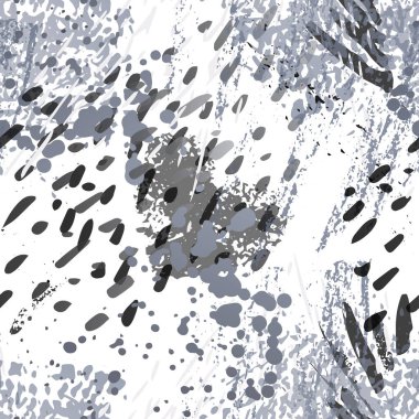 Kamuflaj deseni. Moda Konsepti. İmdat baskısı. Siyah, Beyaz Çizimler. Cazibeli Yüzey Tekstili. Mürekkep lekeleri. Sprey boya. Splash Blots. Sanatsal Yaratıcı Vektör Arkaplanı.