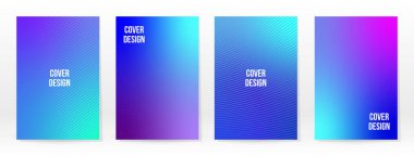 Asgari Poster. Pastel Soft. Mavi Gradyan Seti. Grafik Renk Arkaplanı. Bulanık ağ dokusu. Vektör Modern Banner. Soyut Parlak Duvar Kağıdı. Gradyan Teknoloji Kapağı. Mavi Mobil Şablon Tasarımı.