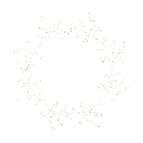 Gold Glitter Stars Confetti Luxo Brilhante Pouco Brilho Espalhado Flash — Vetor de Stock