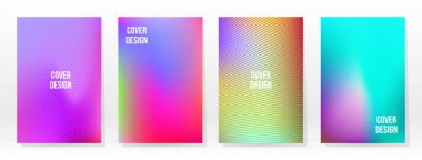 Asgari Poster. Pastel Soft. Gökkuşağı Gradyan Kümesi. Grafik Renk Arkaplanı. Bulanık ağ dokusu. Vektör Modern Banner. Soyut Parlak Duvar Kağıdı. Gradyan Teknoloji Kapağı. Mobil Şablon Tasarımı.