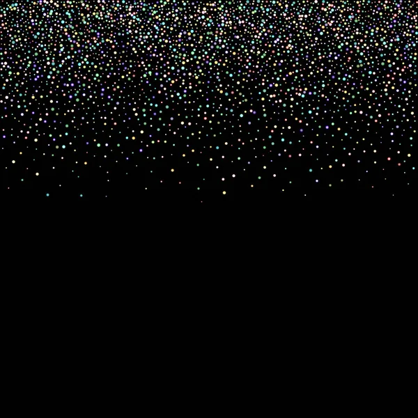 Stelle Iridescenti Glitter Olografico Sparkle Fall Confetti Pignone Arcobaleno Piccolo — Vettoriale Stock