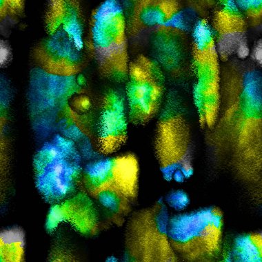 Psikedelik El Boyalı. Harika bir kumaş. Kravat boyası, el çizimi, boya dokusu. Shibori Kusursuz Düzen. Tekstil, Yüzey, Moda, Mayo, Çamaşır, Kumaş İçin Sanat Arkaplanı.