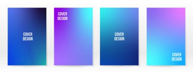 Asgari Poster. Pastel Soft. Mavi Gradyan Seti. Grafik Renk Arkaplanı. Bulanık ağ dokusu. Vektör Modern Banner. Soyut Parlak Duvar Kağıdı. Gradyan Teknoloji Kapağı. Mavi Mobil Şablon Tasarımı.