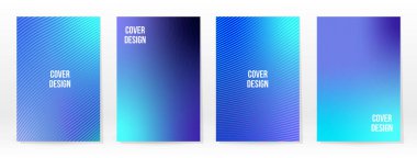 Asgari Poster. Pastel Soft. Mavi Gradyan Seti. Grafik Renk Arkaplanı. Bulanık ağ dokusu. Vektör Modern Banner. Soyut Parlak Duvar Kağıdı. Gradyan Teknoloji Kapağı. Mavi Mobil Şablon Tasarımı.