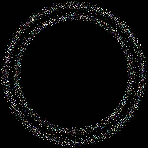 Csillámló Fénylő Csillagok Holografikus Csillogó Őszi Confetti Szivárvány Lánckerék Fényes — Stock Vector