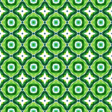 Suluboya yüzeyi. Bitmek bilmeyen boyama. Osmanlı, İslam, Doğu, İspanyol Süslemesi. Sembol Geometrik. Geo Ancient Linen. Mavi, Yeşil Mozaik. Geometrik Suluboya.