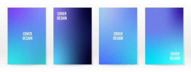 Asgari Poster. Pastel Soft. Mavi Gradyan Seti. Grafik Renk Arkaplanı. Bulanık ağ dokusu. Vektör Modern Banner. Soyut Parlak Duvar Kağıdı. Gradyan Teknoloji Kapağı. Mavi Mobil Şablon Tasarımı.