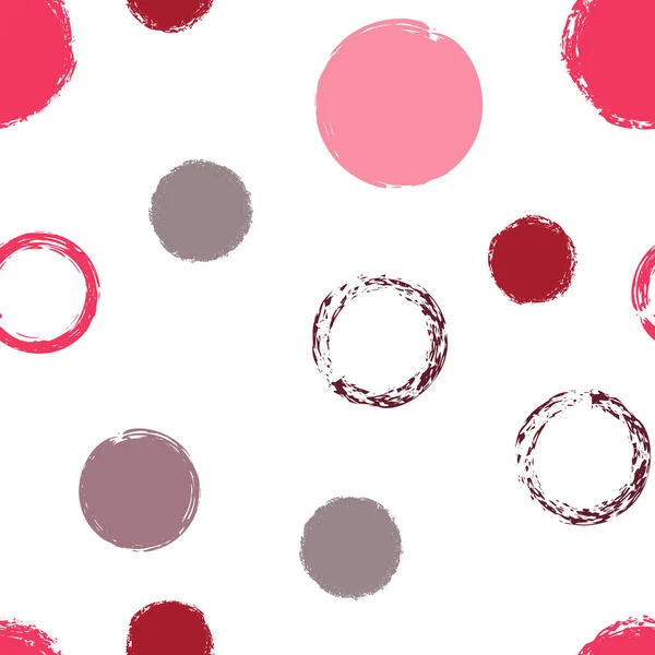 Polka Dot Modèle Sans Couture Vecteur Texture Modèle Pointillé Coloré — Image vectorielle