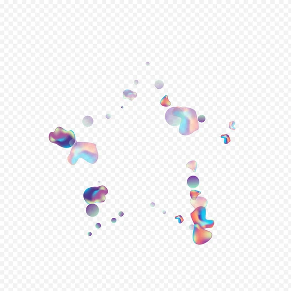 Holografische Bubbels Creatieve Vector Transparant — Stockvector