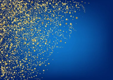 Altın Parlak Vektör Mavi Arkaplan. 