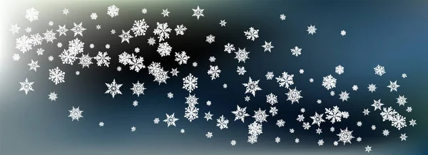 Gray Snow Panoramic Vector Gray Hintergrund. Weihnachten — Stockvektor