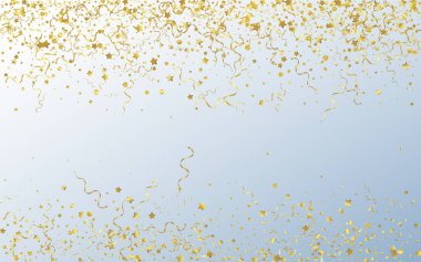 Altın Sarmal Düşen Vektör Gri Arkaplan. Parlak 