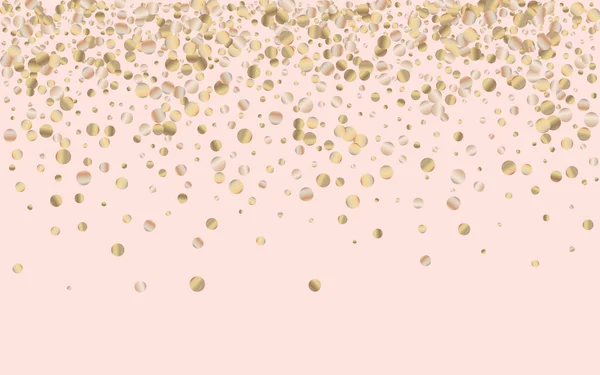 Gold Splash Vector Pink Background. Anniversary — Stock Vector