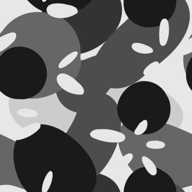Gri Şekiller Yaz Vektörü Kusursuz Desen. 