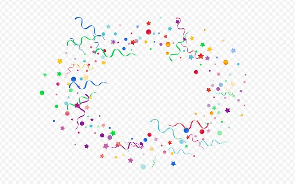 Bright Particles Celebrate Vector Panoramic — Stock Vector