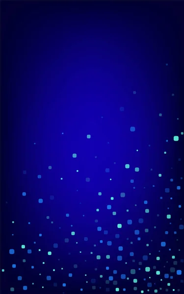 Turchese Confetti Flying Blue Vector sfondo. — Vettoriale Stock