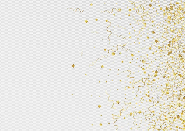 Spirale d'or Célébrer le vecteur transparent — Image vectorielle