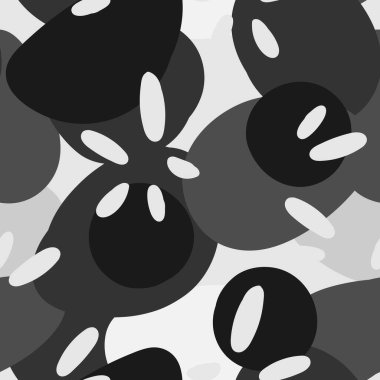 Tek renkli Scribble Botanik Vektörü Kusursuz 