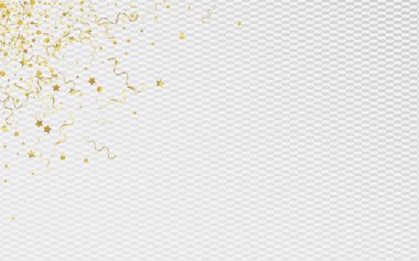 Altın Spiral Şeffaf Vektörü Kutla 