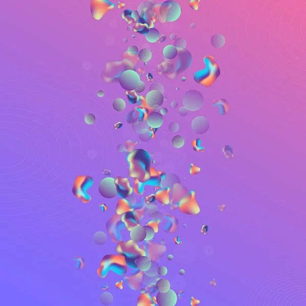 Iridescent Liquid Futuristic Vector Blue — стоковый вектор