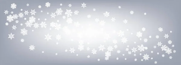 Λευκό χιόνι Panoramic διάνυσμα γκρι φόντο. — Διανυσματικό Αρχείο