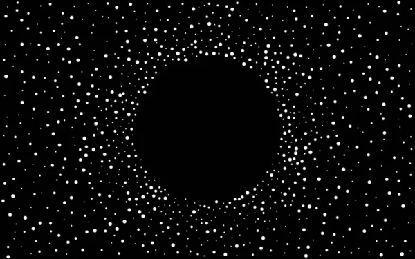 Confettis blanc vecteur festif fond noir. — Image vectorielle