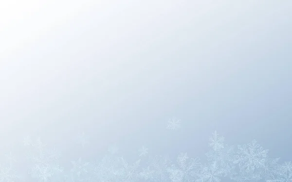 Weiße Schneeflocke Vector Gray Hintergrund. Magie — Stockvektor