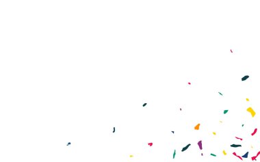 Gökkuşağı Renkli Kağıt Mutlu Beyaz Arkaplan. 