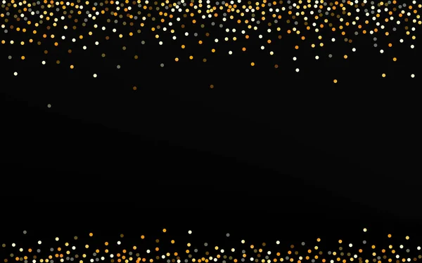 Jaune Point Lumineux fond noir. Effet Sequin — Image vectorielle