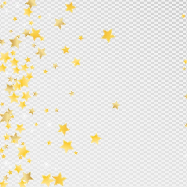 Golden Holiday Stars Vector Transparent — Image vectorielle