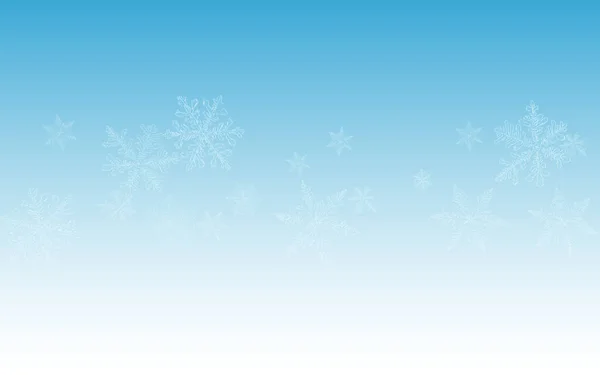 Gris copo de nieve Vector fondo azul. Nuevo — Vector de stock