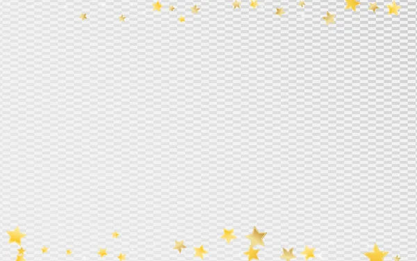 Gold Celebration Stars Vector Transparent — Image vectorielle