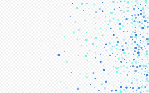 Turkusowe cząstki świętują wektor przezroczysty — Wektor stockowy