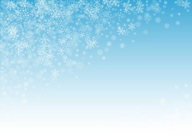 Gri Kar Tanesi Vektörü Mavi Arkaplan. Sihir 